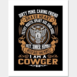 COWGER Posters and Art